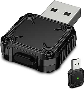 [Upgrade] Mouse Jiggler Undetectable Mouse Mover USB with Switch Button 2023, Automatic Mini Metal Mouse Wiggler Shaker with 4 Jiggle Modes and Memory Function, Keep Computer/Laptop Awake, Black