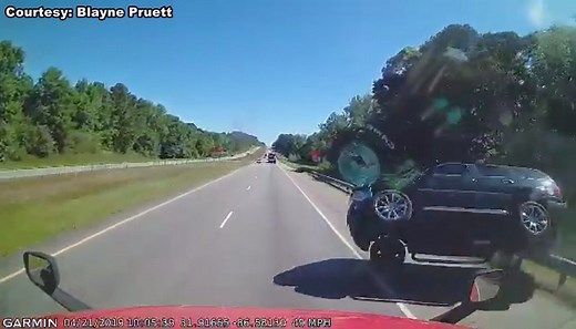 18-wheeler driver captures interstate crash on video