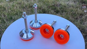 4Pcs Leveling Feet-M10 Thread Adjustable Leg Leveler Carbon Steel for Furniture Machinery Equipment Leveling Screw Leg levelers