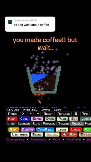 ☕️ COFFEE TUTORIAL in #sandboxels #browsergame