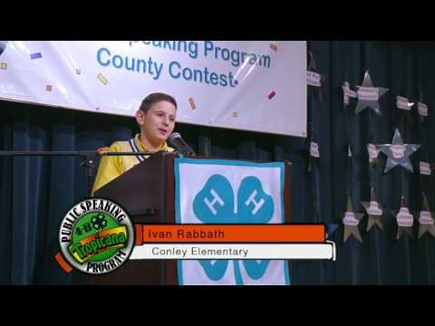 Winners! Top 9 Speeches! 4-H Tropicana Speech Competition 2017