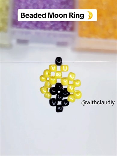 Creating a Beautiful Beaded Moon Ring Tutorial