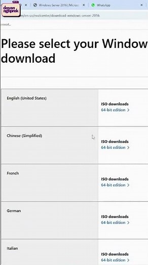 Cara Download Windows Server 2016 ISO Resmi🔥Cepat & Mudah #shorts #youtubeshorts #windowsserver2016