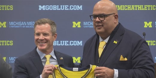Dusty May is introduced as the new Michigan men’s basketball coach