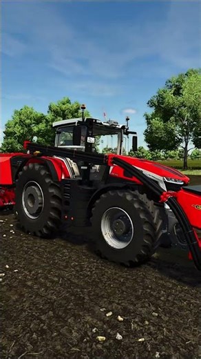 Fs25 | Systematic planting with MASSEY FERGUSON #fs25 #farmingsimulator25