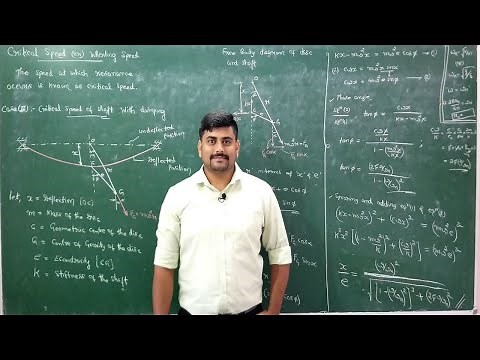 Lecture 5 - Critical speed of shaft - Module 2- Mechanical Vibrations by GURUDATT.H.M