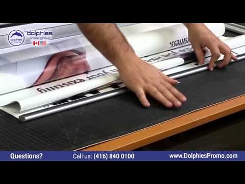 Roll Up CLASSIC - New Banner Installation Instruction by Dolphies Displays