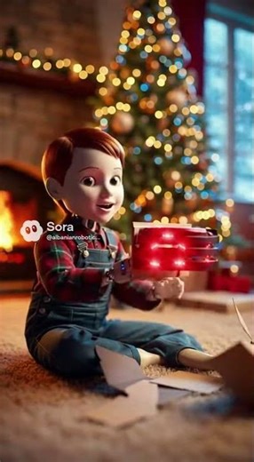 Humanoid Robot Child Opening Christmas Presents | by Albanian Robotics