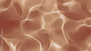 Seamless abstract background featuring smooth, flowing shapes in warm, earthy tones loop. The design has a soft, wavy texture with subtle highlights, creating a sense of depth and fluidity.