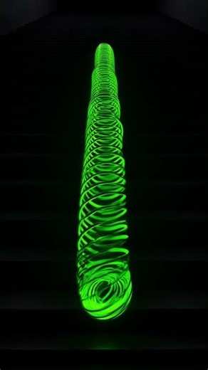 Infinite Neon Slinky 🌀 Satisfying Loop