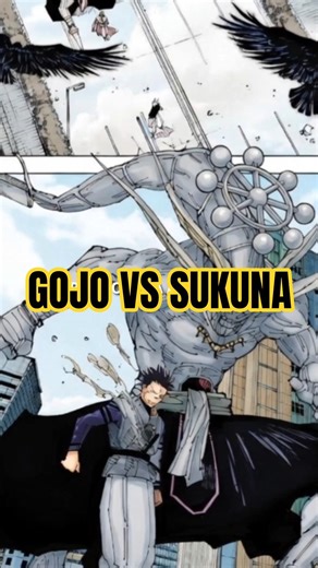 SUKUNA invoca MAHORAGA para enfrentar GOJO. #jujutsukaisen #anime #memes #manga #viral #shorts #gojo