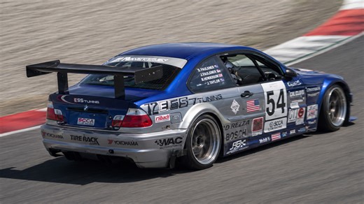 BMW M3 GTR V8 engine note full power acceleration