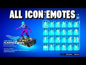 ALL Icon Emotes in Fortnite Showcase! (2018-2025)
