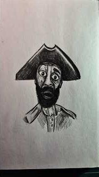 how to draw Captain Clark #thebackroom #clark #horrordrawing #art #drawing