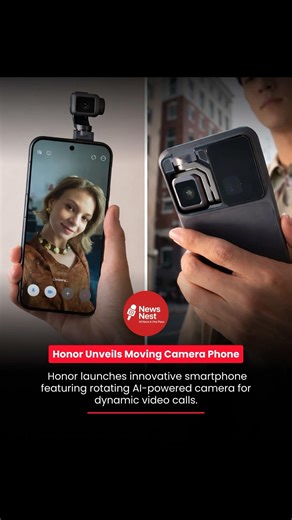 Honor Introduces Innovative Smartphone with Rotating Al Camera #honor #explore #fyp #shorts