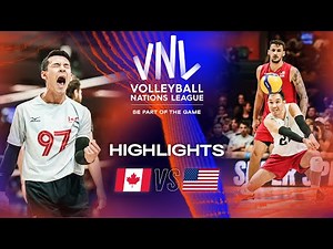 🇨🇦 CAN vs. 🇺🇸 USA - Highlights Week 1 | Men's VNL 2023