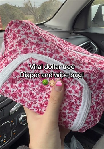 Stylish Diaper and Wipe Bag from Dollar Tree