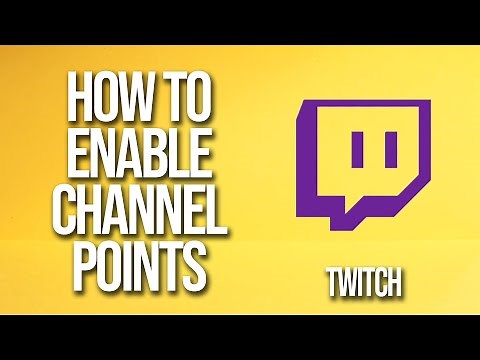 How To Enable Channel Points Twitch Tutorial