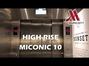 FAST Schindler Miconic 10 High-Rise Elevators - Marriott Marquis Times Square in NYC