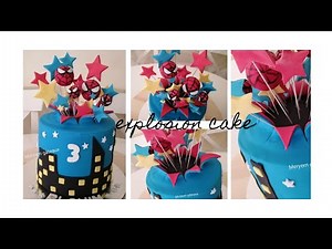 Explosion cake tuto 🎉🎉🎉