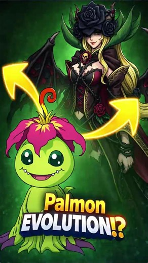 DARKBLOOMON - The New Evolution of PALMON #digimon #shorts