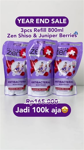 Great news, good deals! Sabun Zen lagi turun harga loh, ZenMom! 3pcs Refill 800ml jadi cuma 100k aja! Cuus serbu promonya sebelum balik ke harga normal! #ZenAntibacterial #SabunZenGakPakeTapiTapi
