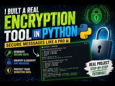 I Built a Real Encryption Tool in Python | Secure Messages Like a Pro 🔐