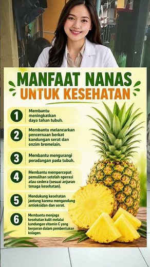 Manfaat Nanas untuk kesehatan menurut AHLI GIZI.