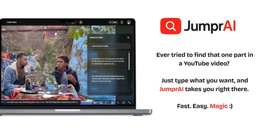 JumprAI: Find any moment inside YouTube videos with AI search | Product Hunt