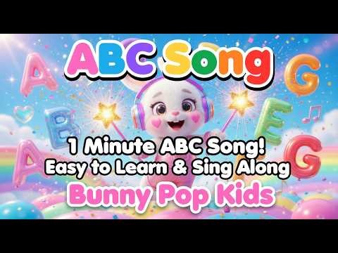 ABC Song 🎵 Alphabet Adventure with Bunny Pop Kids | Nursery Rhymes