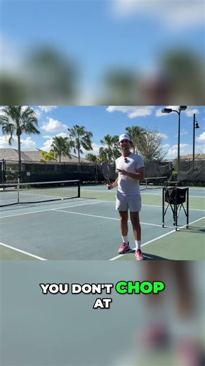 Make contact out and in front! #pickleball #pickleballtips