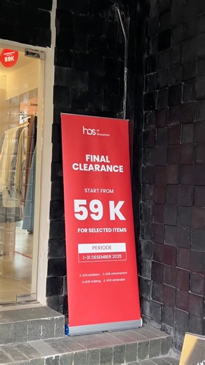 Hos Of Shopaholic on Instagram: "Clearance Sale BUY 1 GET 1 on All Offline Store!💌 Mumpung End Year Sale, it’s time to secure your must-haves😉🛒 LIMITED STOCK dan periode hanya 25 Desember 2025 - 1 Januari 2026🚨 Only on Offline Store: 📍Yogyakarta (Minomartani, Kotabaru, Wirobrajan) 📍Malang S&K berlaku yaaa!^"