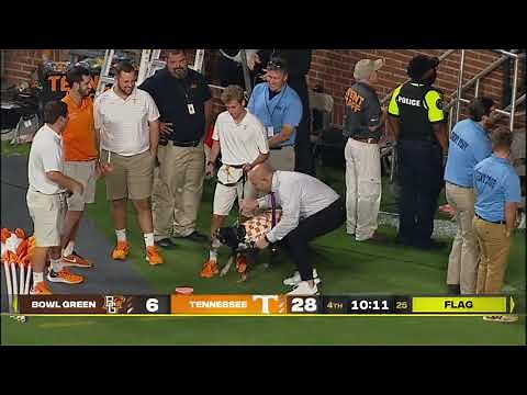 Tennessee's Dog Mascot "Smokey" Howls In Celebration Of Touchdown
