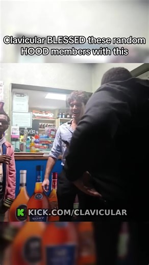 Clavicular BLESSED these random HOOD members with this#clavicular