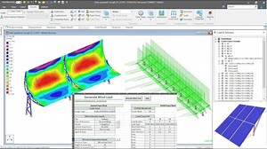 Modeling of Solar PV Mounting Structure in STAAD || Cold-formed Section || IS875 Wind Load || IS801 | Swarup K. Mondal