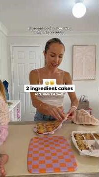 2 Ingredient Cake Hack 🧁 #easybaking #cakerecipe #applecake #aussiemum #easyrecipe #toddlermum
