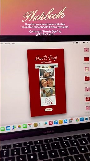 FREE Photobooth Strip Canva Template