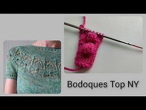 Cómo tejer bodoques sin girar la labor. Bodoques Top NY de Marianela Galo