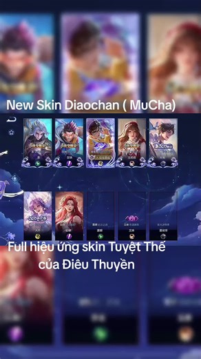 Hiệu ứng đủ wow với Skin mới Điêu Thuyền VGVD | Honor of Kings