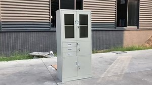 Modern Metal Vertical Filing Cabinet for Office Workshop & Kitchen Storage-Extendable Design