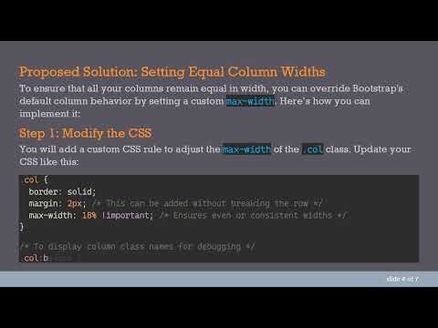 How to Create Equal 5 Columns in Bootstrap 4?
