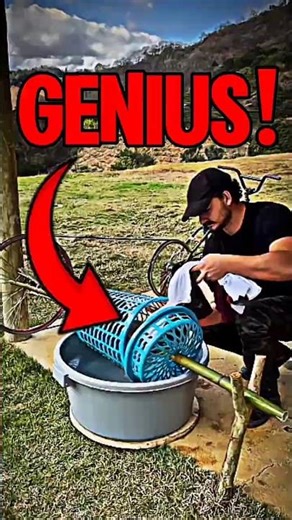 He Built a Washing Machine You Can Pedal… And a Dryer You Pull by Hand #lifehacks #innovation #diy