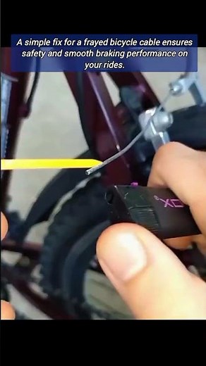 Fixing Frayed Bicycle Cables Now.