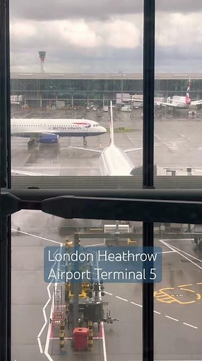 London Heathrow Airport Terminal 5 #london #londonheathrowairport #britishairways #heathrowairport