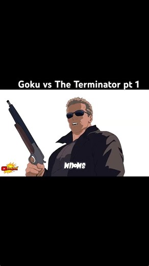 The Terminator vs Goku pt 1 #dbz #anime #goku
