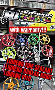 QUALITY and DURABILITY A1 MOTOHUB POWDER COATING ‼️PROMO PACKAGE‼️ With WARRANTY! ✔️LIBRENG BAKLAS KABIT‼️ ✔️LIBRENG PITO‼️ ✔️LIBRENG TIRE SEALANT‼️ Standard Process, Standard Curing Chemical & Powders are all Original! Garantisadong my long warranty! Location Details & Store Hours 🔝 Waze: A1 Motohub Google Map: A1 Motohub Located at Santolan Malabon city Store Hours: 9AM TO 6PM Wednesday - Monday OPEN Tuesday - CLOSED (Rest Day) ‼️ | A1 Motohub