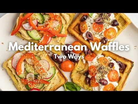 Mediterranean Waffles Two Ways