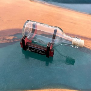 Klingon Bird of Prey Cloaked in a Shot Nip Bottle - Etsy