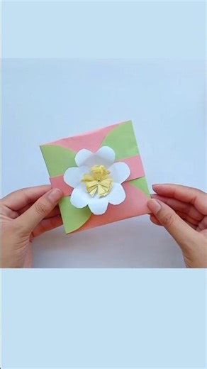 🌸 How to Make a 3D Flower Card | Beautiful Handmade Card for Kids