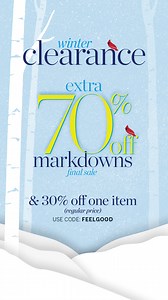 Winter CLEARANCE—extra 70% off markdowns. Plus, enjoy 30% off 1 new style, code FEELGOOD. | TALBOTS